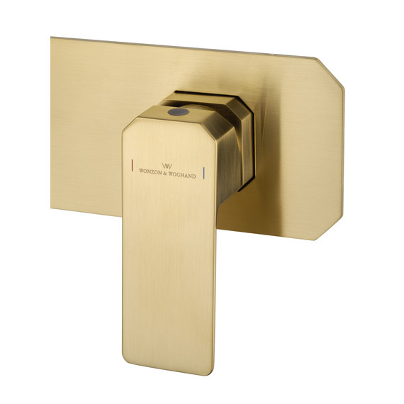 Смеситель для раковины настенный Wonzon & Woghand Diamond WW-88869011-BG (со скрытой частью) золото - фото 4