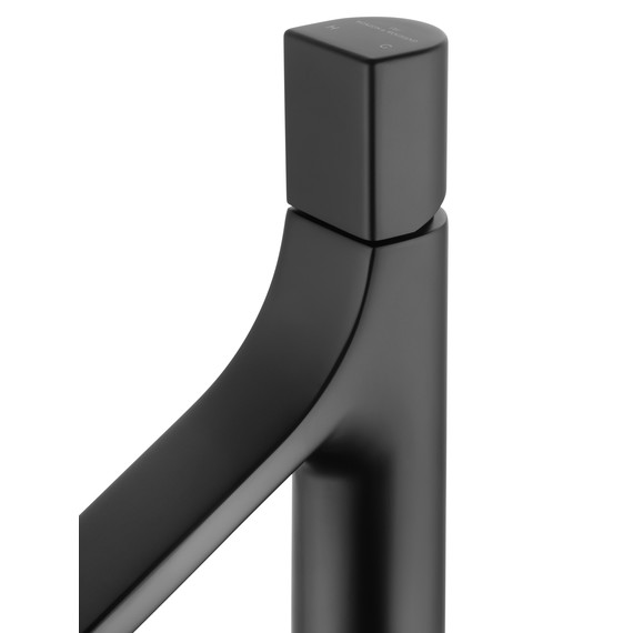 Смеситель для раковины высокий Wonzon & Woghand The one WW-H1011-MB, чёрный - фото 4