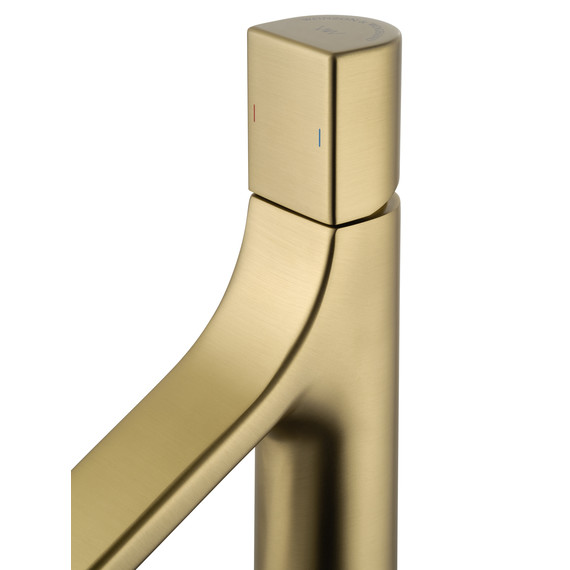 Смеситель для раковины высокий Wonzon & Woghand The one WW-H1011-BG, золото - фото 4