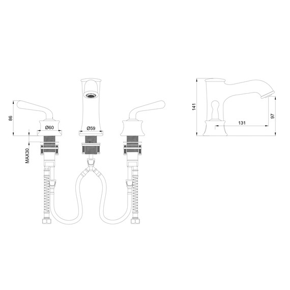 Смесители для раковины Wonzon & Woghand Steam WW-88159008-CR - фото 5
