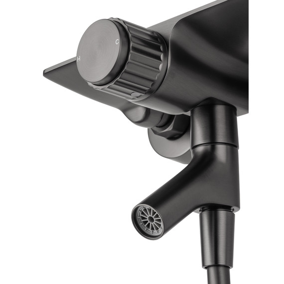 Смесители для ванны Wonzon & Woghand Click WW-FE05L222-BGG, тёмный графит - фото 3