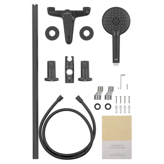 Смесители для ванны Wonzon & Woghand Alfa WW-AE3205-MB, чёрный - фото 7