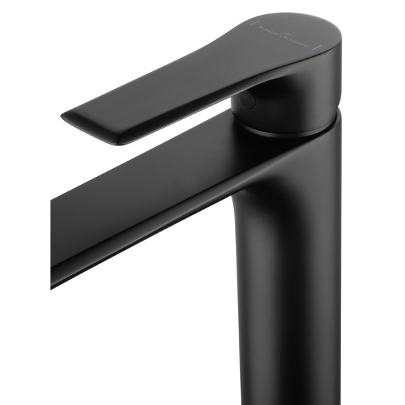 Смеситель для раковины высокий Wonzon & Woghand Brilliant WW-88019079-MB, чёрный - фото 4