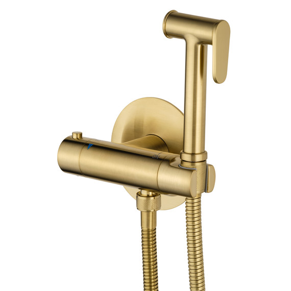 набор для гигиенического душа с термостатом Wonzon & Woghand WW-88819902-BG (со скрытой частью) золото - фото 4