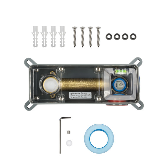 Смеситель для раковины настенный Wonzon & Woghand Fit WW-88869009-MB (со скрытой частью) чёрный - фото 5