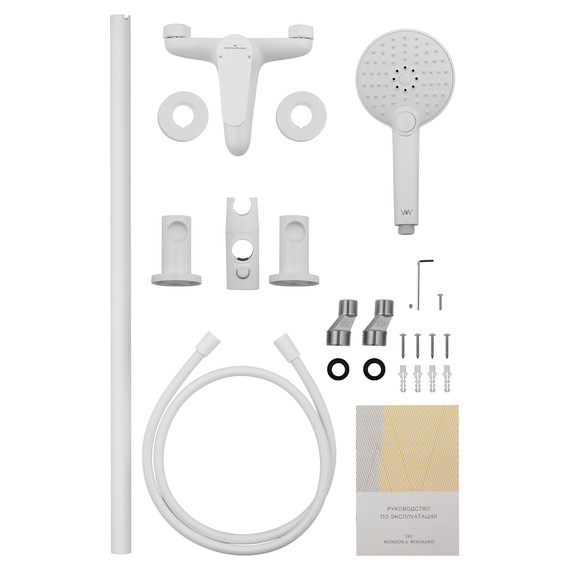 Смесители для ванны Wonzon & Woghand Alfa WW-AE3205-MW, белый - фото 7