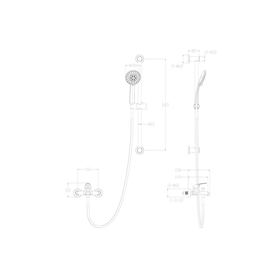 Смесители для ванны Wonzon & Woghand WW-4560-CR - фото 2