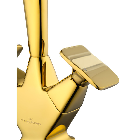 Смеситель для раковины высокий Wonzon & Woghand Shakespeare WW-651103-DG, золото - фото 4