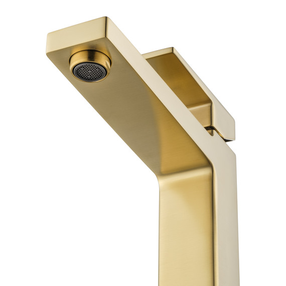 Смеситель для раковины высокий Wonzon & Woghand Cube 2.0 WW-88019068-BG, золото - фото 3