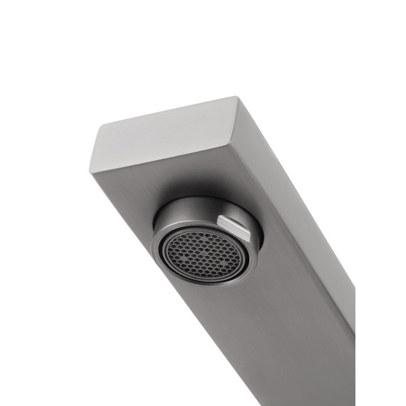 Смеситель для раковины настенный Wonzon & Woghand WW-105-BGG (со скрытой частью) тёмный графит - фото 5