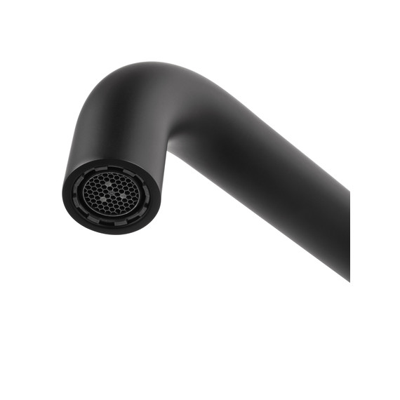 Смеситель для раковины настенный Wonzon & Woghand Stick WW-88869017-MB (со скрытой частью) чёрный - фото 3