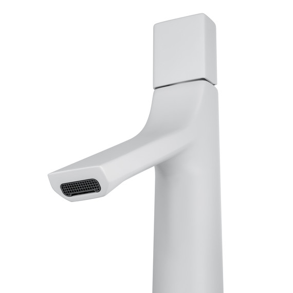 Смеситель для раковины высокий Wonzon & Woghand The one WW-H1011-MW, белый - фото 3