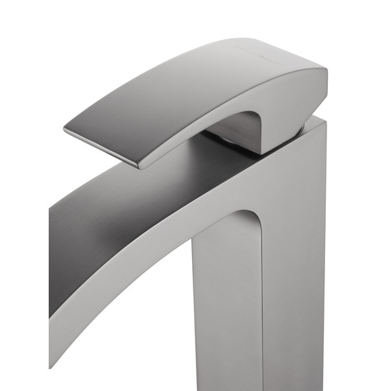 Смеситель для раковины высокий Wonzon & Woghand Fit WW-88239009-BGM, тёмный графит - фото 4