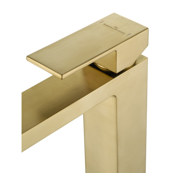 Смеситель для раковины высокий Wonzon & Woghand Cube WW-88239016-BG, золото - фото 4