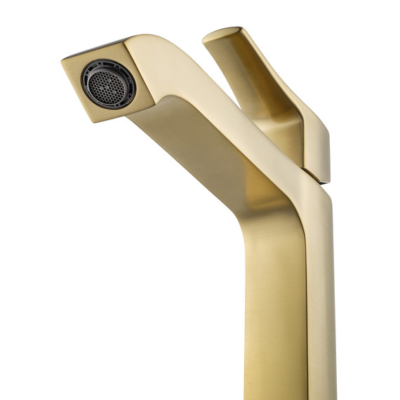 Смеситель для раковины высокий Wonzon & Woghand Flex WW-88019072-BG, золото - фото 6