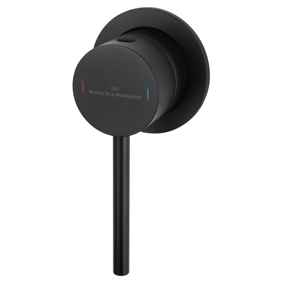 Смеситель для раковины настенный Wonzon & Woghand Stick WW-88869017-MB (со скрытой частью) чёрный - фото 4