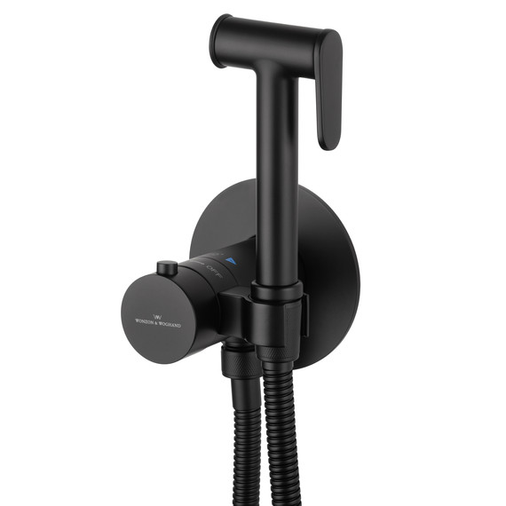 набор для гигиенического душа с термостатом Wonzon & Woghand WW-88829909-MB (со скрытой частью) чёрный - фото 3