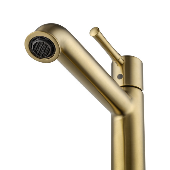 Смеситель для раковины высокий Wonzon & Woghand Tor WW-88019073-BG, золото - фото 3