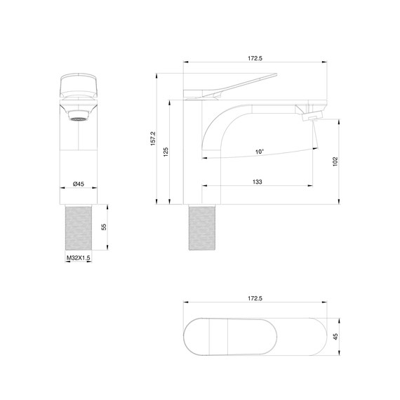 Смесители для раковины Wonzon & Woghand WW-XH-010-CR - фото 6