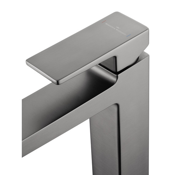 Смеситель для раковины высокий Wonzon & Woghand Cube 2.0 WW-88019068-BGM, тёмный графит - фото 4