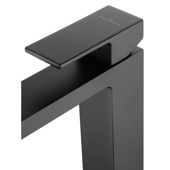Смеситель для раковины высокий Wonzon & Woghand Cube WW-88239016-MB, чёрный - фото 4