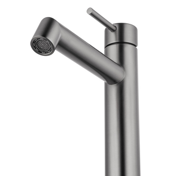 Смеситель для раковины высокий Wonzon & Woghand WW-H1064-BGG, тёмный графит - фото 3