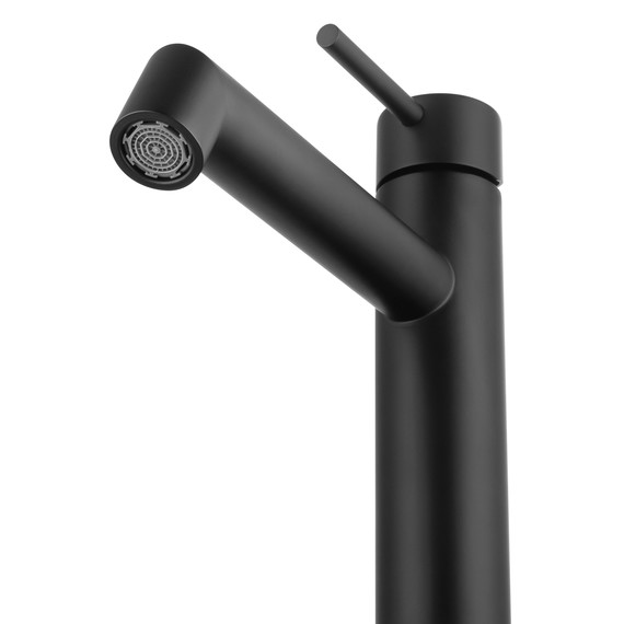 Смеситель для раковины высокий Wonzon & Woghand WW-H1064-MB, чёрный - фото 3