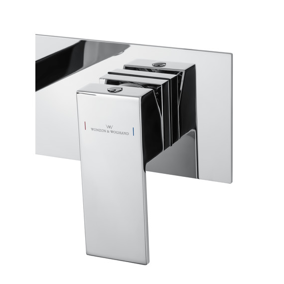 Смеситель для раковины настенный Wonzon & Woghand Cube WW-88869016-CR (со скрытой частью) - фото 4