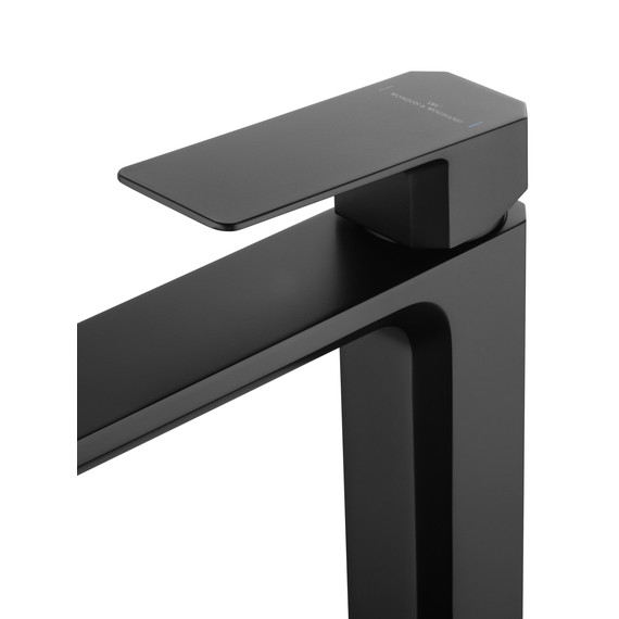 Смеситель для раковины высокий Wonzon & Woghand Diamond WW-88239011-MB, чёрный - фото 4