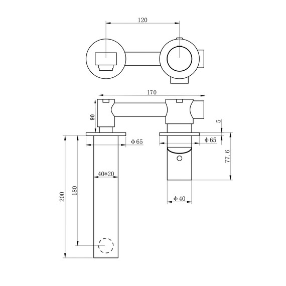 Смеситель для раковины настенный Wonzon & Woghand WW-105-BS (со скрытой частью) никель - фото 5
