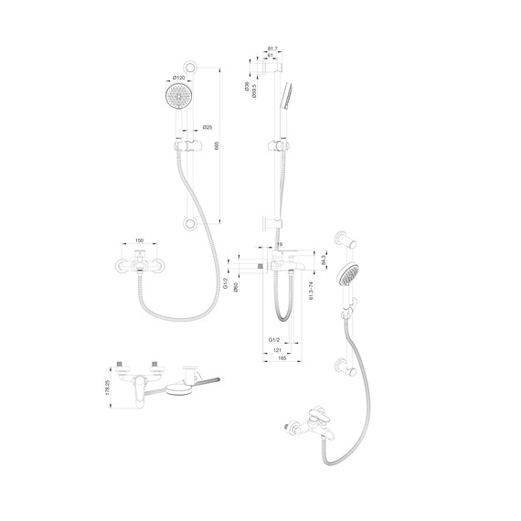 Смесители для ванны Wonzon & Woghand Alfa WW-AE3205-CR - фото 8