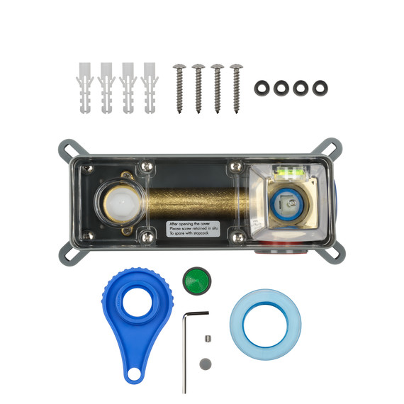 Смеситель для раковины настенный Wonzon & Woghand Frame WW-88869010-BG (со скрытой частью) золото - фото 5