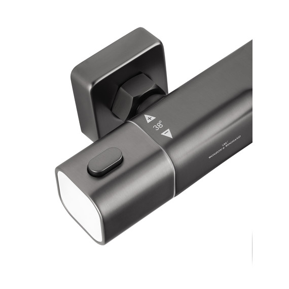 Смесители для ванны с термостатом Wonzon & Woghand Solid WW-C2011-A-BGG, тёмный графит - фото 6