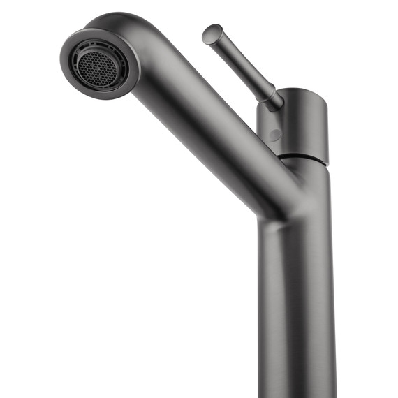 Смеситель для раковины высокий Wonzon & Woghand Tor WW-88019073-BGM, тёмный графит - фото 3