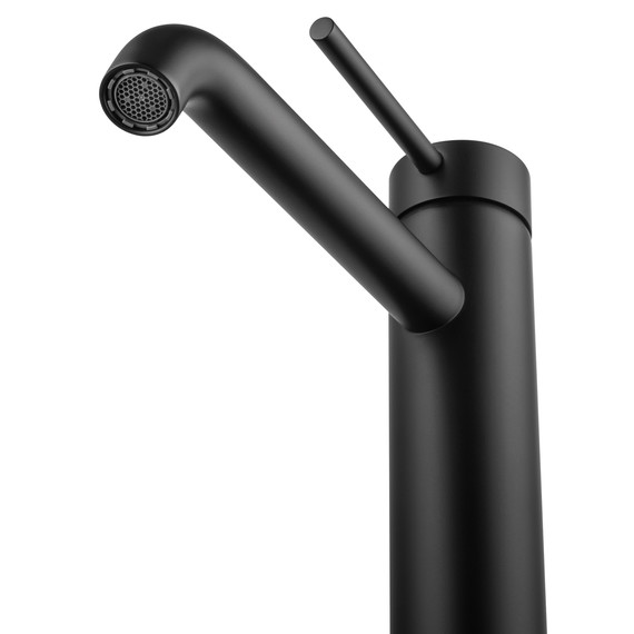 Смеситель для раковины высокий Wonzon & Woghand Stick WW-88239017-MB, чёрный - фото 3