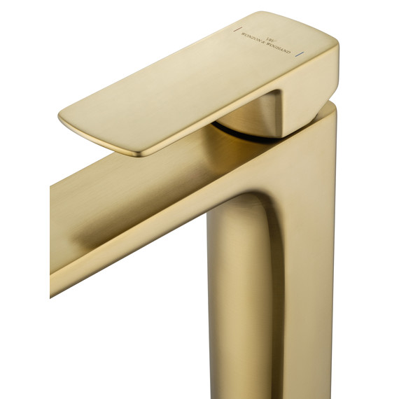 Смеситель для раковины высокий Wonzon & Woghand Edge WW-88239003-BG, золото - фото 4