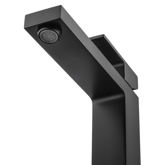 Смеситель для раковины высокий Wonzon & Woghand Cube WW-88239016-MB, чёрный - фото 3