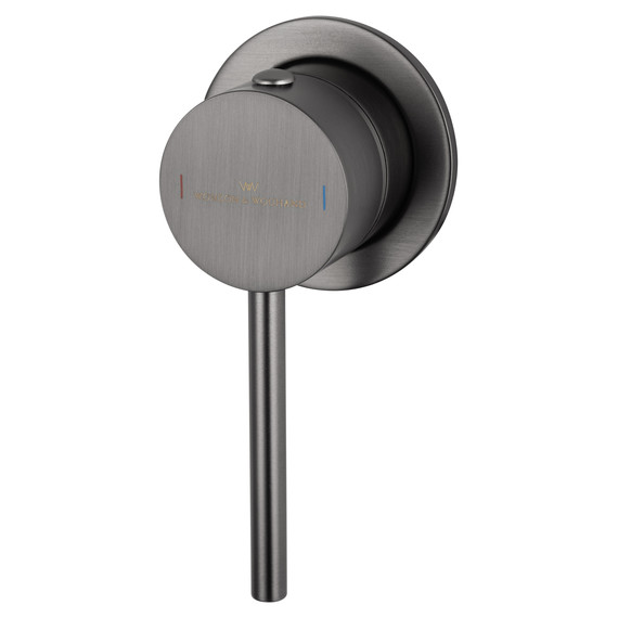 Смеситель для раковины настенный Wonzon & Woghand Stick WW-88869017-BGM (со скрытой частью) тёмный графит - фото 4