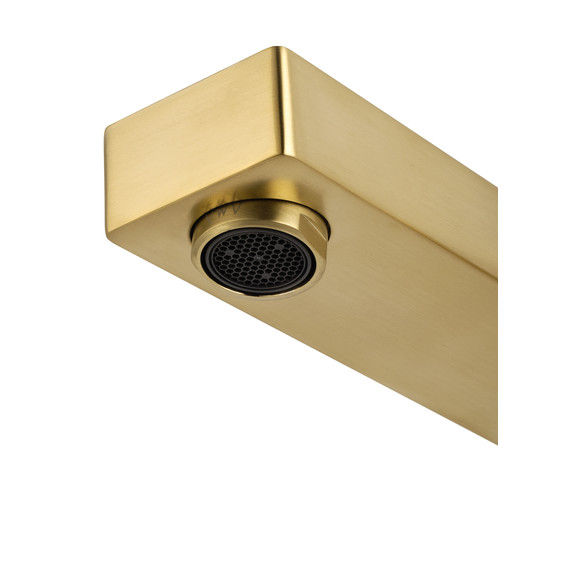 Смеситель для раковины настенный Wonzon & Woghand Cube WW-88869016-BG (со скрытой частью) золото - фото 4