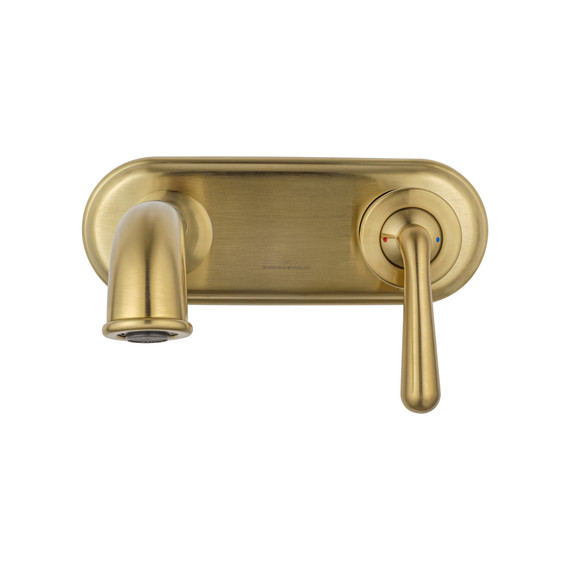 Смеситель для раковины настенный Wonzon & Woghand Steam WW-88869008-BG (со скрытой частью) золото - фото 2