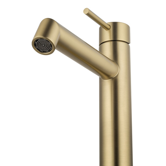 Смеситель для раковины высокий Wonzon & Woghand WW-H1064-BG, золото - фото 3