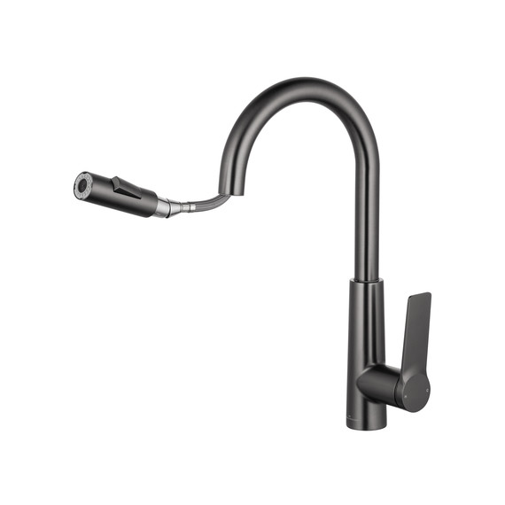 Смесители для кухни Wonzon & Woghand WW-A20782-BGG, тёмный графит - фото 2