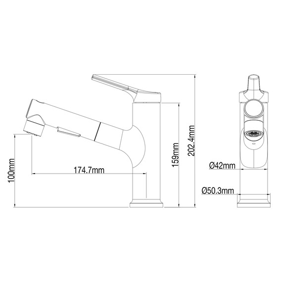 Смесители для раковины Wonzon & Woghand WW-A40862-MW, белый - фото 6