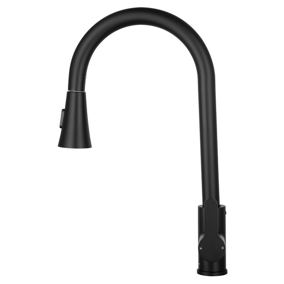 Смесители для кухни Wonzon & Woghand WW-121E201L-MB, чёрный - фото 3