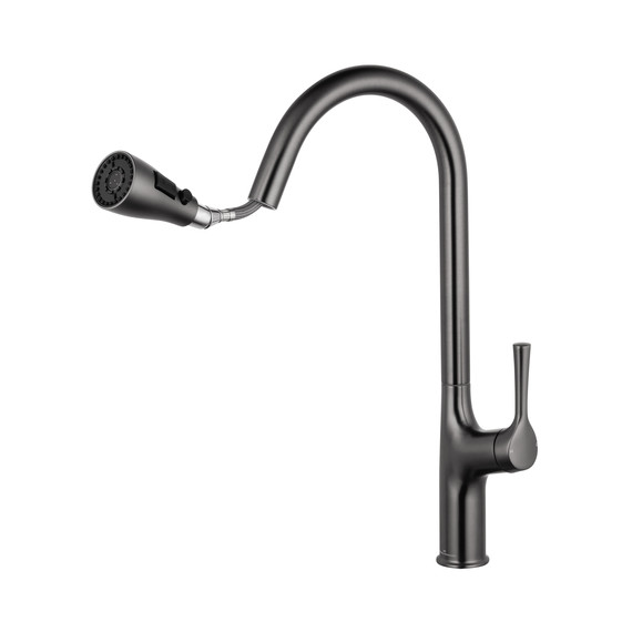 Смесители для кухни Wonzon & Woghand WW-AE54123-BGG, тёмный графит - фото 2