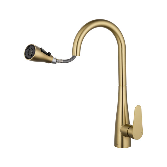 Смесители для кухни Wonzon & Woghand WW-121E201B-BG, золото - фото 2