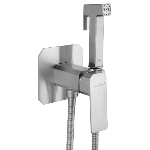 набор для гигиенического душа Wonzon & Woghand Diamond WW-88829011-BN (со скрытой частью) никель - фото 4