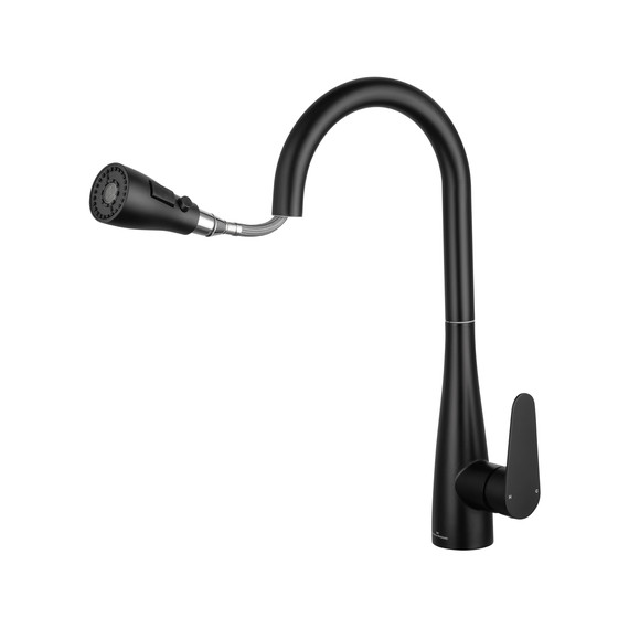 Смесители для кухни Wonzon & Woghand WW-121E201B-MB, чёрный - фото 3