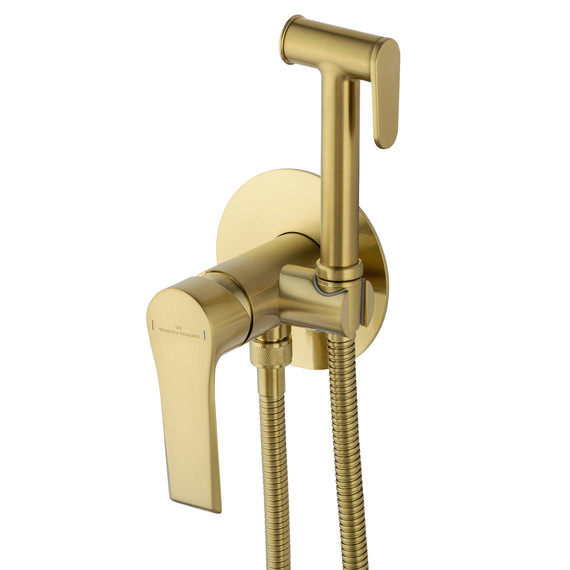 набор для гигиенического душа Wonzon & Woghand Brilliant WW-88829079-BG (со скрытой частью) золото - фото 3