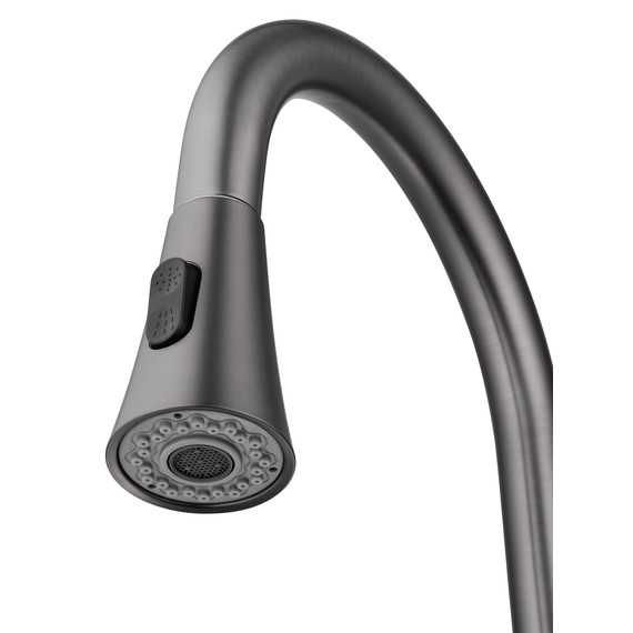 Смесители для кухни Wonzon & Woghand WW-121E201L-BGG, тёмный графит - фото 2